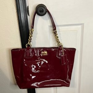 Coach Madison Glossy Leather Tote